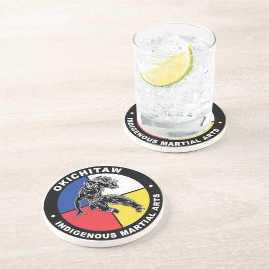 Dessous de verre de grès d'Okichitaw (Côté)