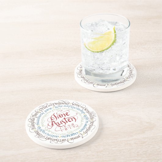 Dessous de verre de grès - drames de période de (Côté)