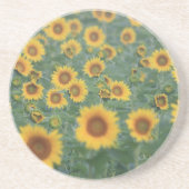 Dessous de verre de grès du terrain de tournesol (Devant)