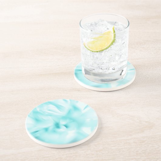 Dessous de verre de grès en grès d'impression Flor (Côté)