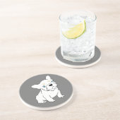 Dessous de verre de grès en pierre de taille à chi (Côté)