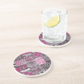 Dessous de verre de grès en pierre de taille de su (Côté)