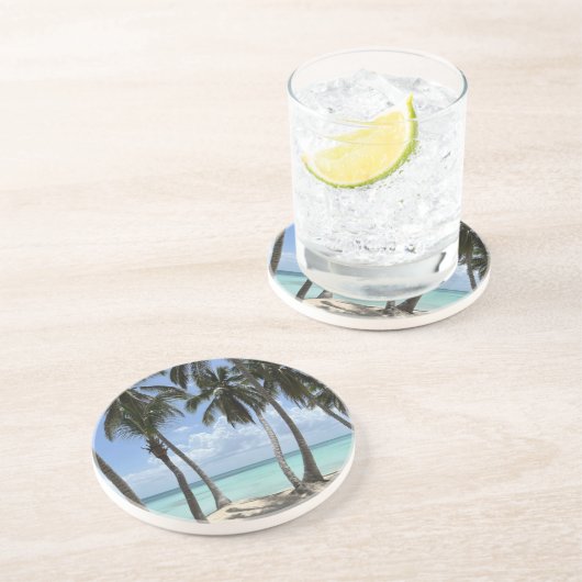 Dessous de verre de grès en pierre tropicale (Côté)