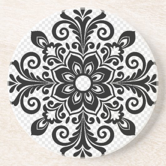 Dessous de verre de grès et belle conception (Devant)
