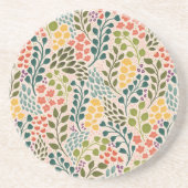 Dessous de verre de grès floral (Devant)