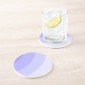 Dessous de verre de grès Lilac Swirls (Côté)
