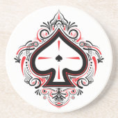 Dessous de verre de grès — Pique (Devant)