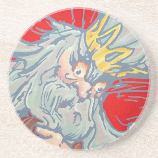 Dessous de verre de grès - roi de Nome (Devant)