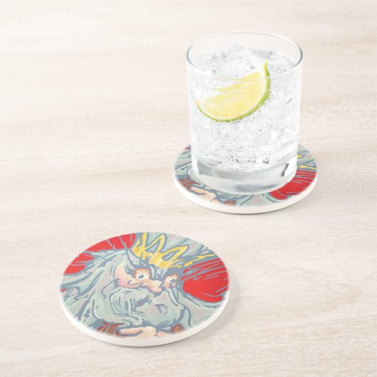 Dessous de verre de grès - roi de Nome (Côté)