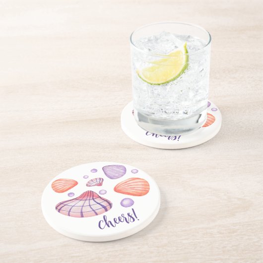 Dessous de verre de grès ronds (Côté)