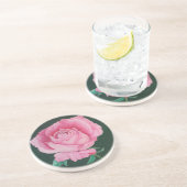 Dessous de verre de grès rose (Côté)