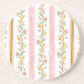 Dessous de verre de grès rose or (Devant)