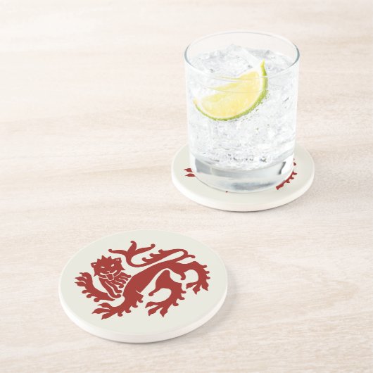 Dessous de verre de grès rouge gothique de renaiss (Côté)