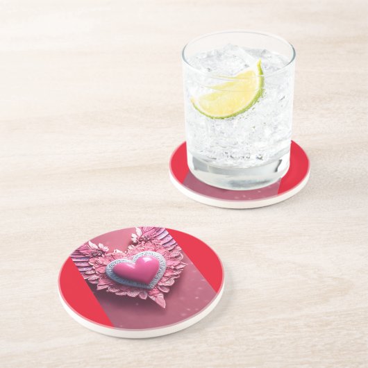 Dessous de verre de grès style créatif (Côté)