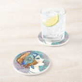 Dessous de verre de grès sur mesure Glamourous Fla (Côté)