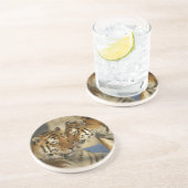 Dessous de verre de grès Tiger Love (Côté)