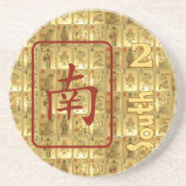 Dessous de verre de grès - vent du sud (Devant)