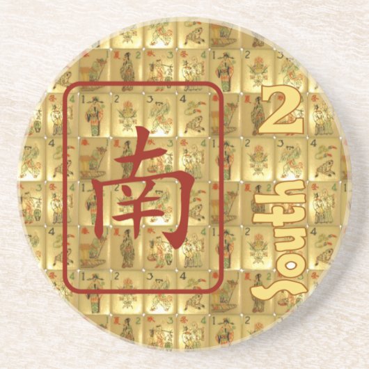 Dessous de verre de grès - vent du sud (Devant)