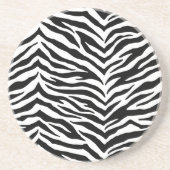 Dessous de verre de grès Zebra Imprimer (Devant)