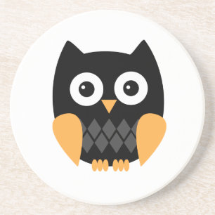 Dessous de verre de Halloween de hibou