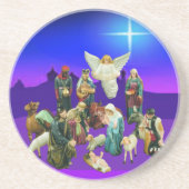 Dessous de verre de la crèche de Noël (Devant)