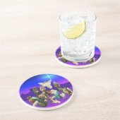 Dessous de verre de la crèche de Noël (Côté)