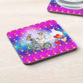 Dessous de verre de la fête du dessin au mariage (Côté gauche)