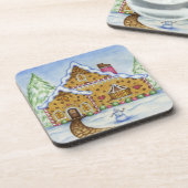 Dessous de verre de la maison en pain d'épice (Côté gauche)