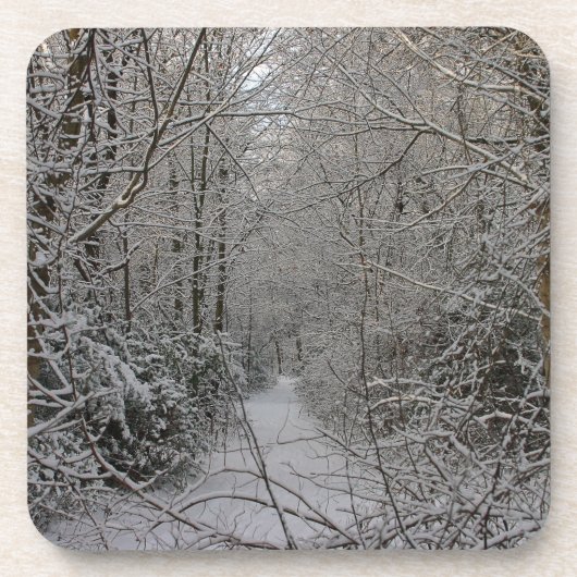 Dessous de verre de la scène d'hiver (Devant)