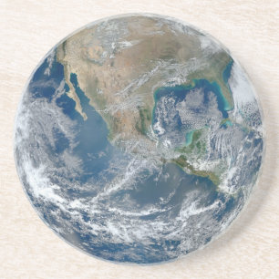 Dessous de verre de la terre de planète