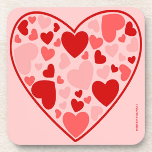 DESSOUS DE VERRE DE LA VALENTINE DAY CORK - ENSEMB