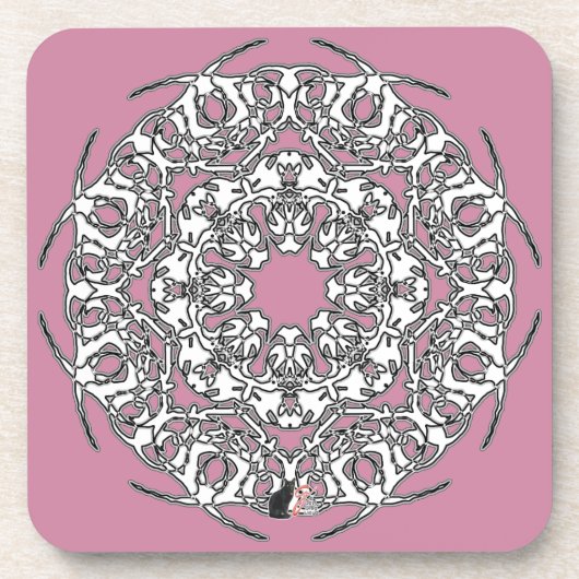 Dessous de verre de l'aube du glyphe octa (Devant)