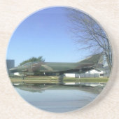 Dessous de verre de l'avion de combat (F4-Phantom) (Devant)