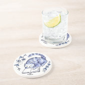 Dessous de verre de lecture Blue Cat (Côté)