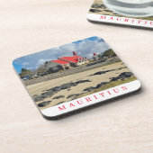 Dessous de verre de l'église rouge de l'île Mauric (Côté gauche)