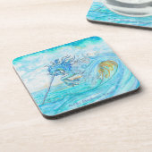Dessous de verre de licorne de l'eau (Côté gauche)