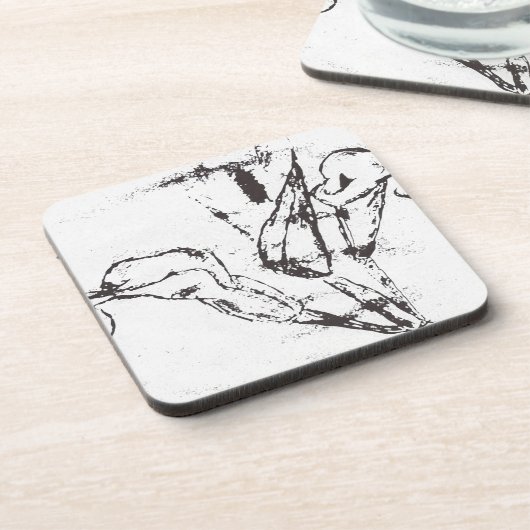 dessous de verre de liège (Côté gauche)