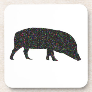 Dessous de verre de liège à cochon mousseux