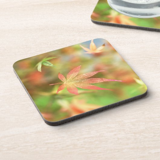 Dessous de verre de liège à fibres d'automne (Côté gauche)