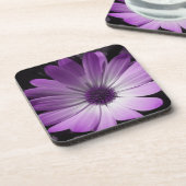 Dessous de verre de liège à fleur pourpre (Côté gauche)
