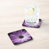 Dessous de verre de liège à fleur pourpre (Côté Droit)
