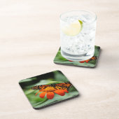 Dessous de verre de liège à papillon monarque (Côté Droit)