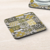 Dessous de verre de liège à patchwork (Côté gauche)