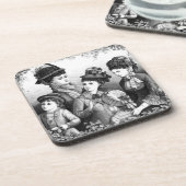 Dessous de verre de liège Casquette vintage (Côté gauche)