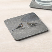 Dessous de verre de liège Chaffinch Feed Me (Côté gauche)