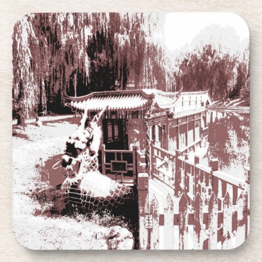 Dessous de verre de liège de bateau Dragon (Devant)