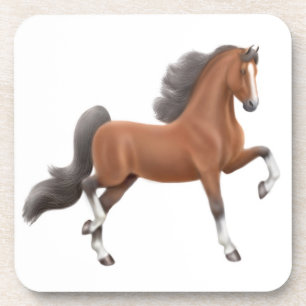 Dessous de verre de liège de cheval de Gaited de