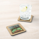 Dessous de verre de liège de fenêtre de pays (Côté Droit)