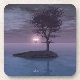 Dessous de verre de liège de l'île des Wanderers