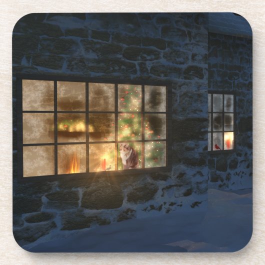 Dessous de verre de liège de Noël Cwm (Devant)